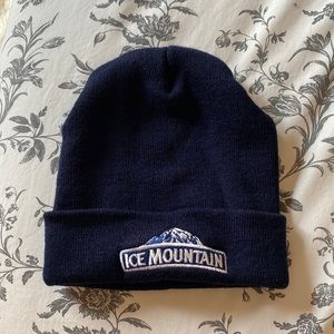 Ice Mountain winter navy beanie